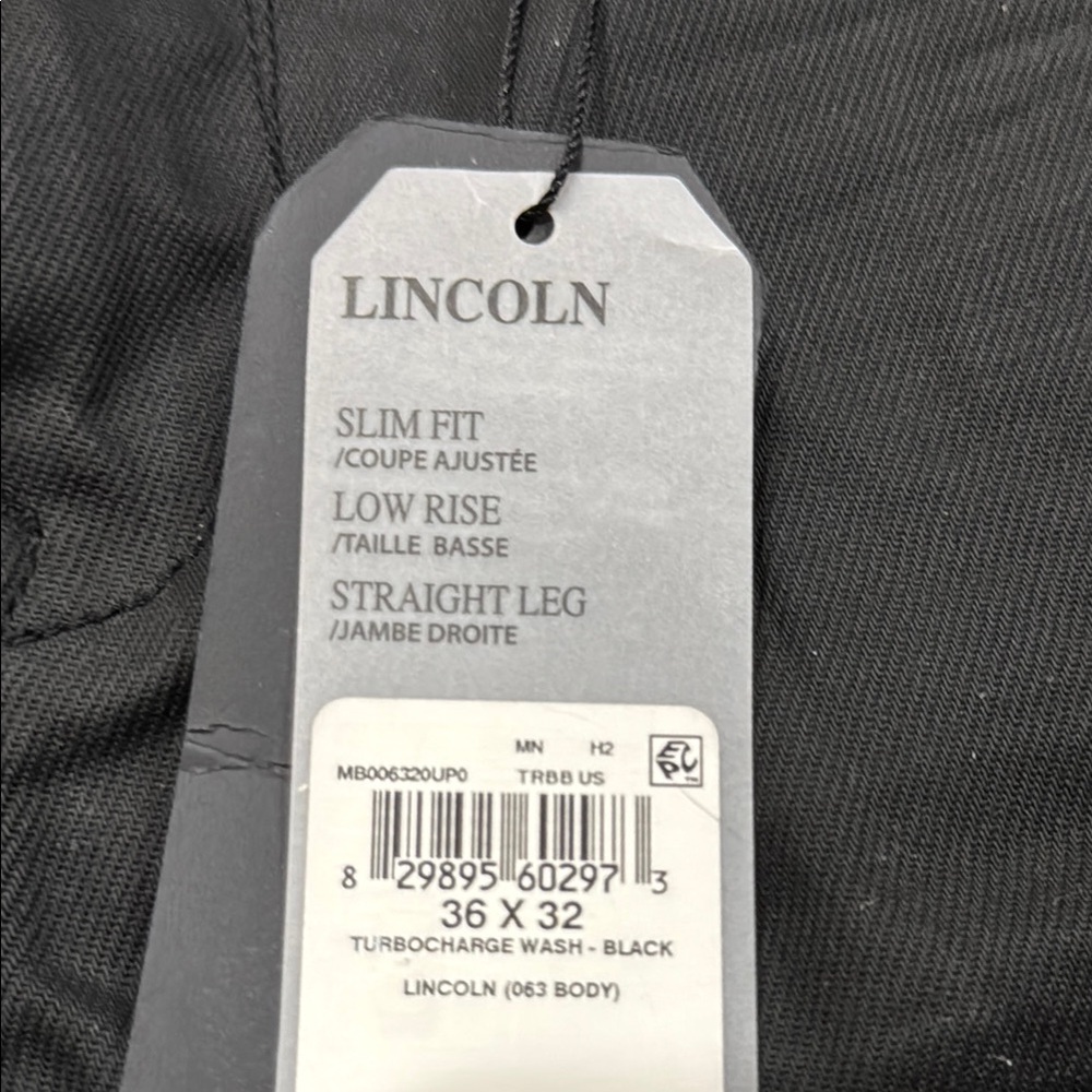 Guess Men's Lincoln slim straight Black Jeans NWT 36 x 32 - Picture 8 of 11